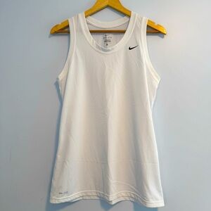 Nike Women’s Dri-Fit White Tank Top Size Large